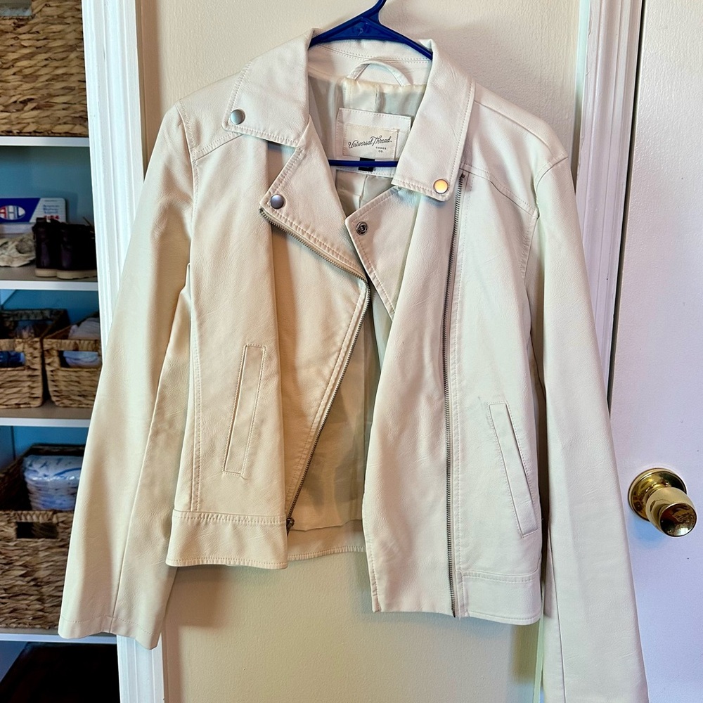 Faux Leather Moto Jacket